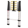 [US Warehouse] 10.5ft Household Multifunctional Aluminum Alloy Single-sided Foldable Telescopic Ladder 11-step Unloading Ladder